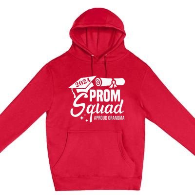 Prom Squad 2024 Proud Grandma Graduate Prom Class Of 2024 Premium Pullover Hoodie