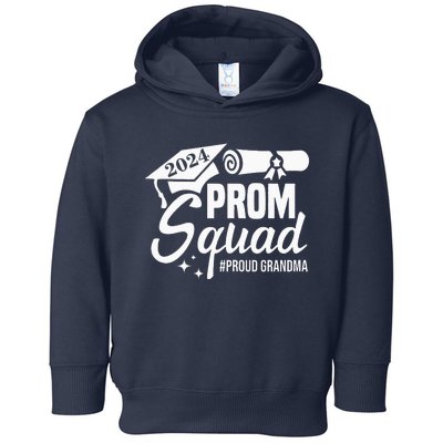 Prom Squad 2024 Proud Grandma Graduate Prom Class Of 2024 Toddler Hoodie