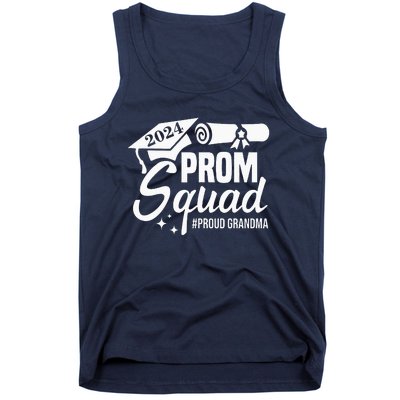 Prom Squad 2024 Proud Grandma Graduate Prom Class Of 2024 Tank Top