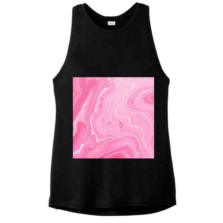 Pink Sublimation 2 Ladies PosiCharge Tri-Blend Wicking Tank