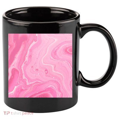 Pink Sublimation 2 11oz C Handle Ceramic Mug