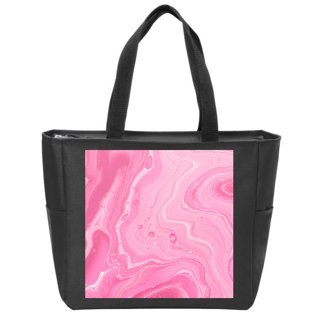 Pink Sublimation 2 Zip Tote Bag