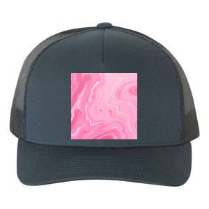 Pink Sublimation 2 Yupoong Adult 5-Panel Trucker Hat