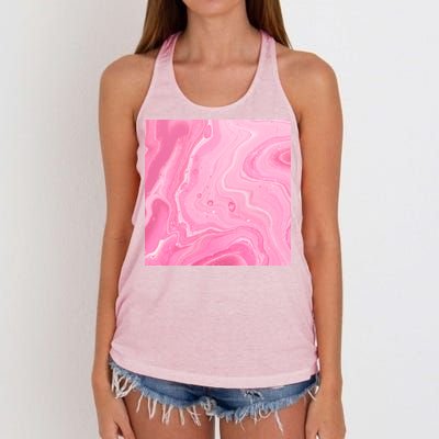 Pink Sublimation 2 Women's Knotted Racerback Tank