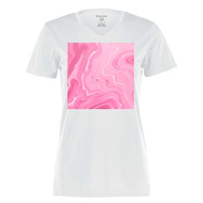 Pink Sublimation 2 Women's Momentum V-Neck T-Shirt