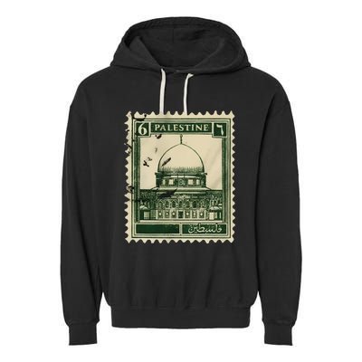 Palestine Stamp 2 Garment-Dyed Fleece Hoodie