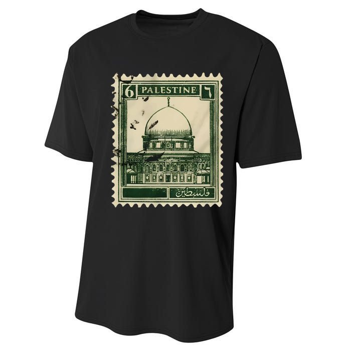 Palestine Stamp 2 Performance Sprint T-Shirt