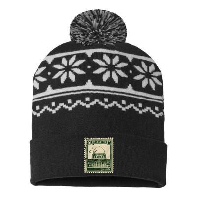 Palestine Stamp 2 USA-Made Snowflake Beanie