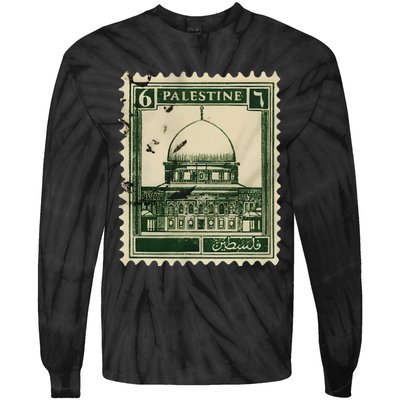 Palestine Stamp 2 Tie-Dye Long Sleeve Shirt