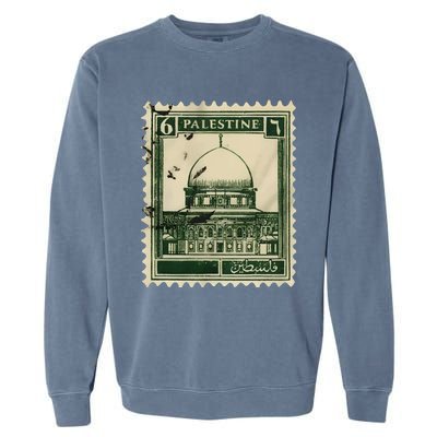 Palestine Stamp 2 Garment-Dyed Sweatshirt