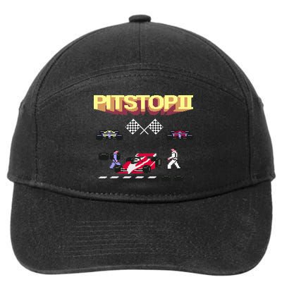 Pit Stop 2 Retro Theme 7-Panel Snapback Hat