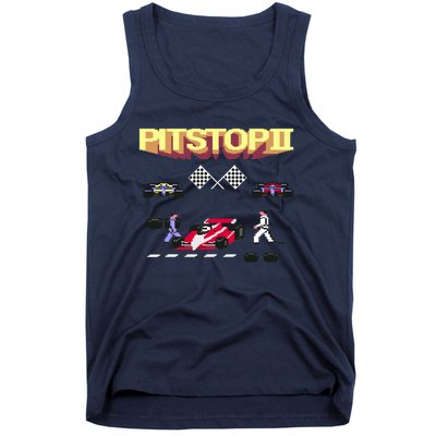 Pit Stop 2 Retro Theme Tank Top