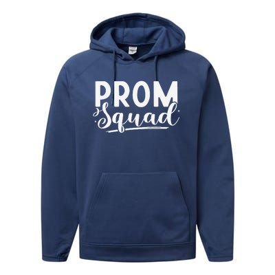 Prom Squad 2024 Funny Graduate Prom Class Of 2024 Performance Fleece Hoodie