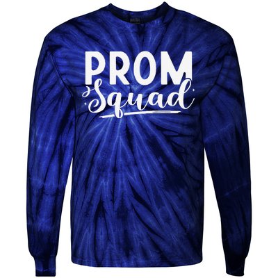 Prom Squad 2024 Funny Graduate Prom Class Of 2024 Tie-Dye Long Sleeve Shirt