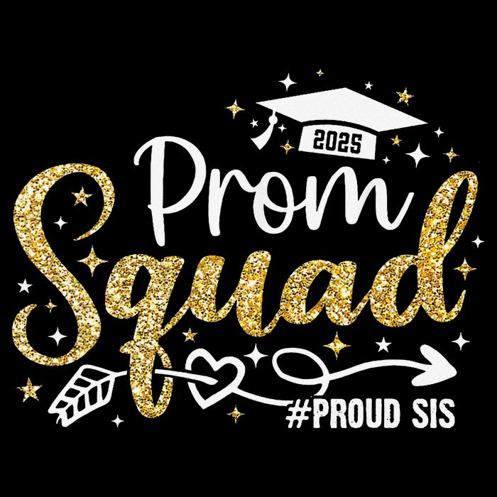 Prom Squad 2025 Proud Sis Graduate Prom Class Of 2025 16 in Basic Backpack