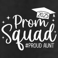 Prom Squad 2025 Proud Aunt Graduate Prom Class Of 2025  7 Panel Mesh Trucker Snapback Hat