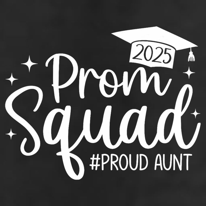 Prom Squad 2025 Proud Aunt Graduate Prom Class Of 2025  7 Panel Mesh Trucker Snapback Hat
