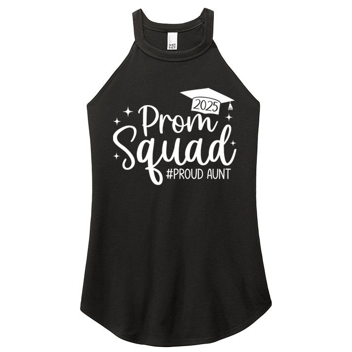 Prom Squad 2025 Proud Aunt Graduate Prom Class Of 2025  Women's Perfect Tri Rocker Tank