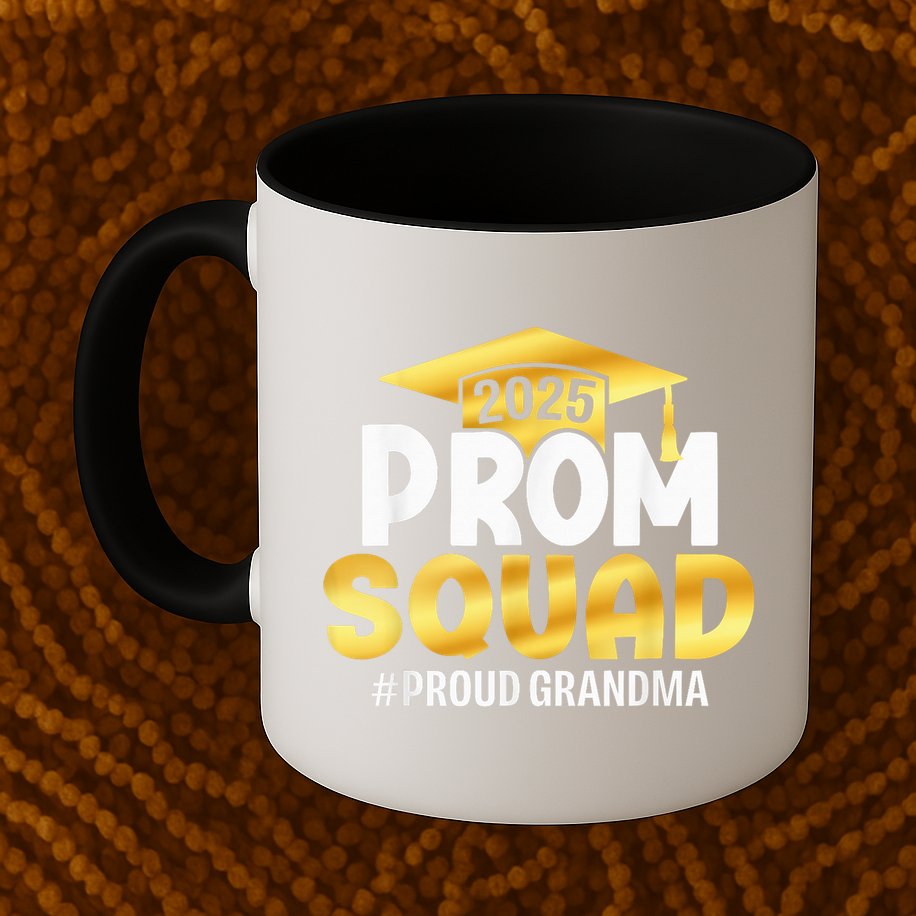 Prom Squad 2025 Graduate Prom Class Of 2025 Proud Grandma Mug