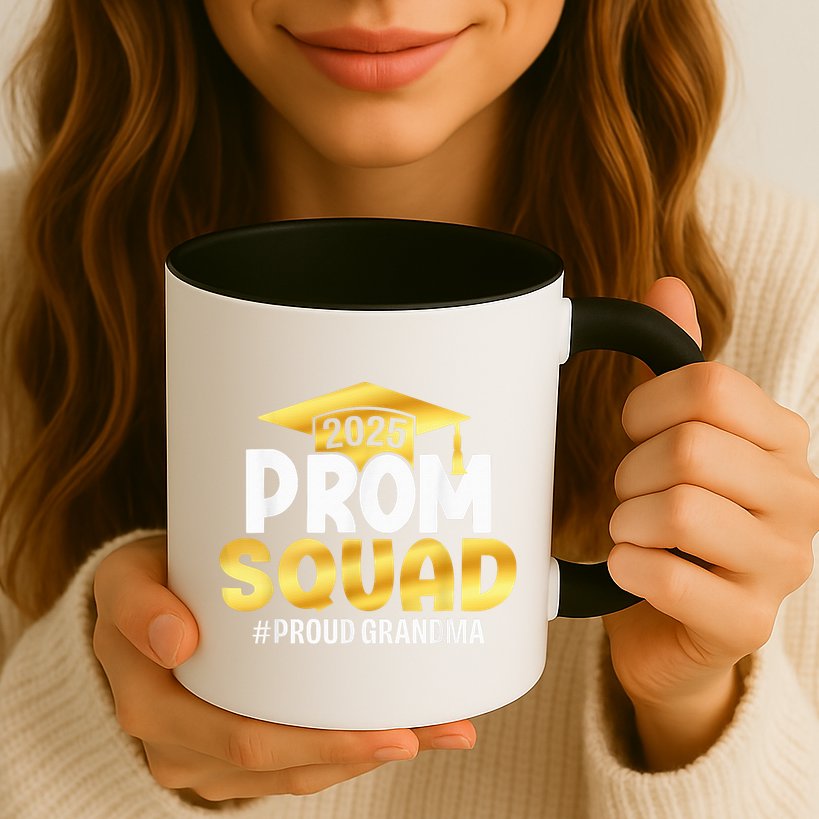 Prom Squad 2025 Graduate Prom Class Of 2025 Proud Grandma Mug
