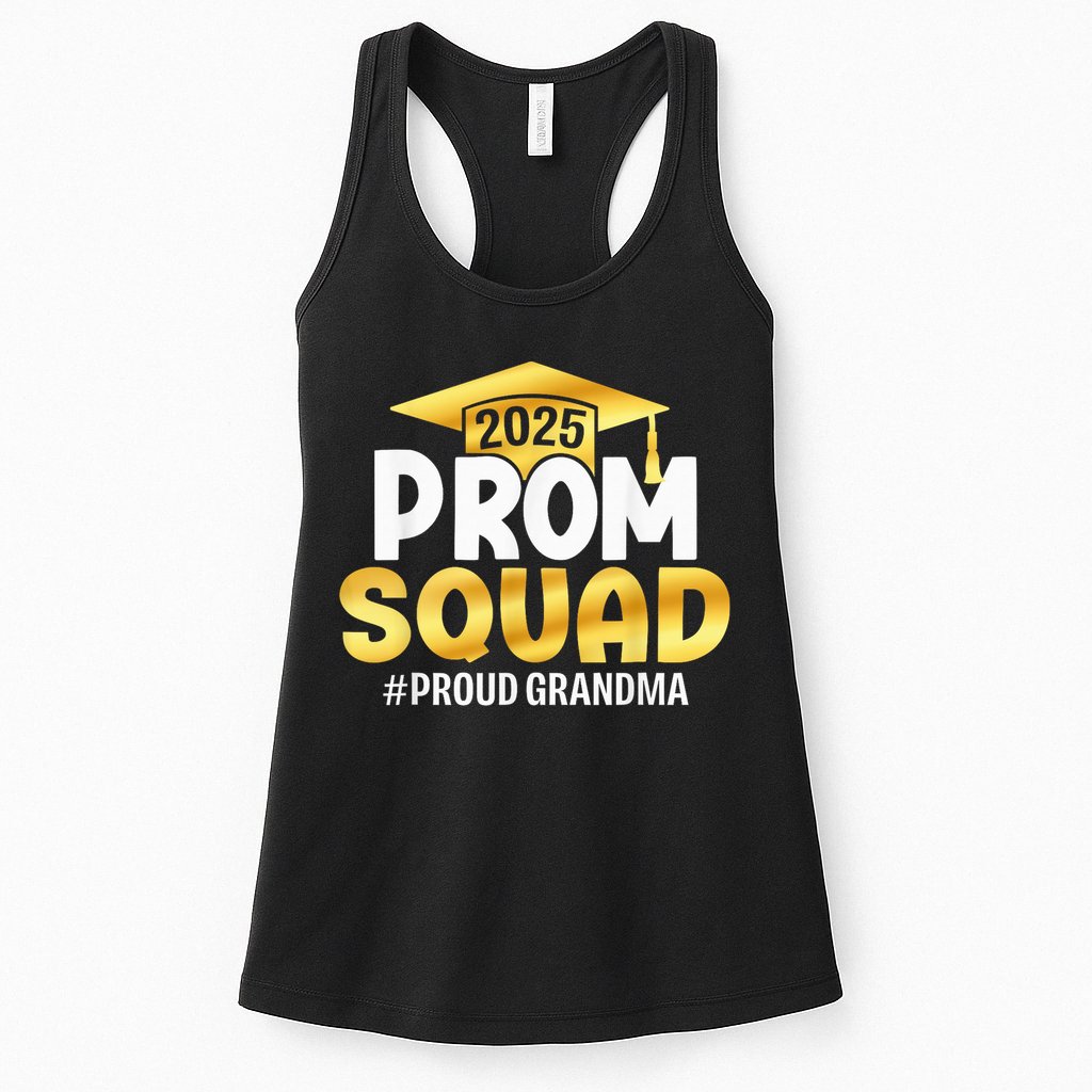 Prom Squad 2025 Graduate Prom Class Of 2025 Proud Grandma Womens Tank Top