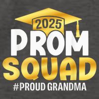 Prom Squad 2025 Graduate Prom Class Of 2025 Proud Grandma Vector Backpack