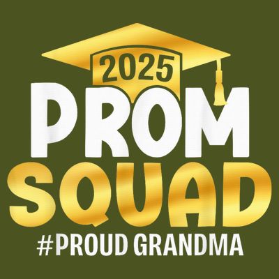 Prom Squad 2025 Graduate Prom Class Of 2025 Proud Grandma T-Shirt