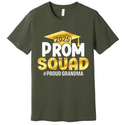 Prom Squad 2025 Graduate Prom Class Of 2025 Proud Grandma Premium T-Shirt
