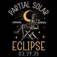 Partial Solar 2025 Eclipse 3.29.25 Skeleton Eclipse 2025 Drawstring Bag