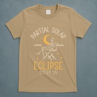 Partial Solar 2025 Eclipse 3.29.25 Skeleton Eclipse 2025 T-Shirt