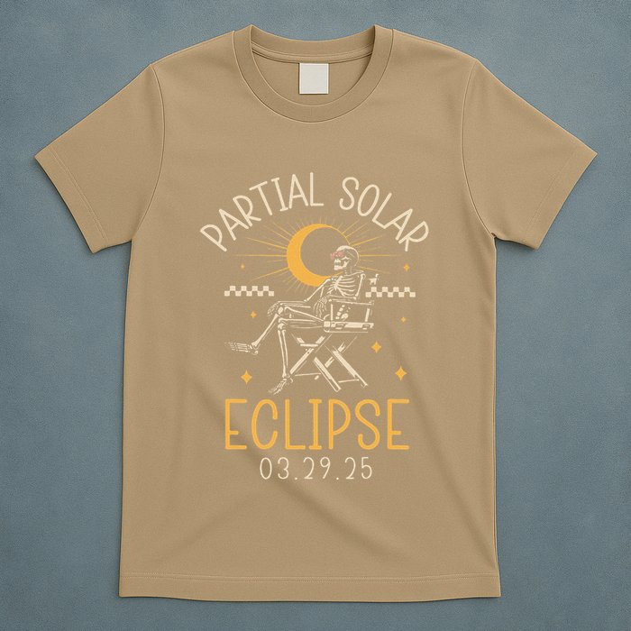 Partial Solar 2025 Eclipse 3.29.25 Skeleton Eclipse 2025 T-Shirt