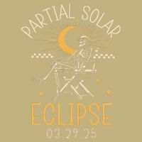 Partial Solar 2025 Eclipse 3.29.25 Skeleton Eclipse 2025 T-Shirt