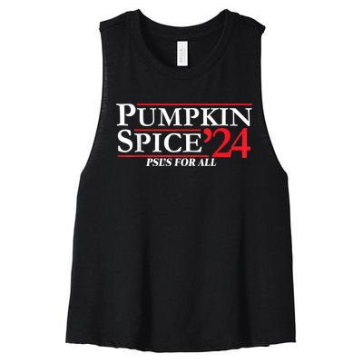 Pumpkin Spice 24 PslS For All Women's Racerback Cropped Tank