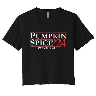 Pumpkin Spice 24 PslS For All Women's Crop Top Tee