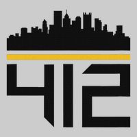 Pittsburgh Skyline 412 Design Tie-Dye T-Shirt