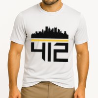 Pittsburgh Skyline 412 Design Cooling Performance Crew T-Shirt
