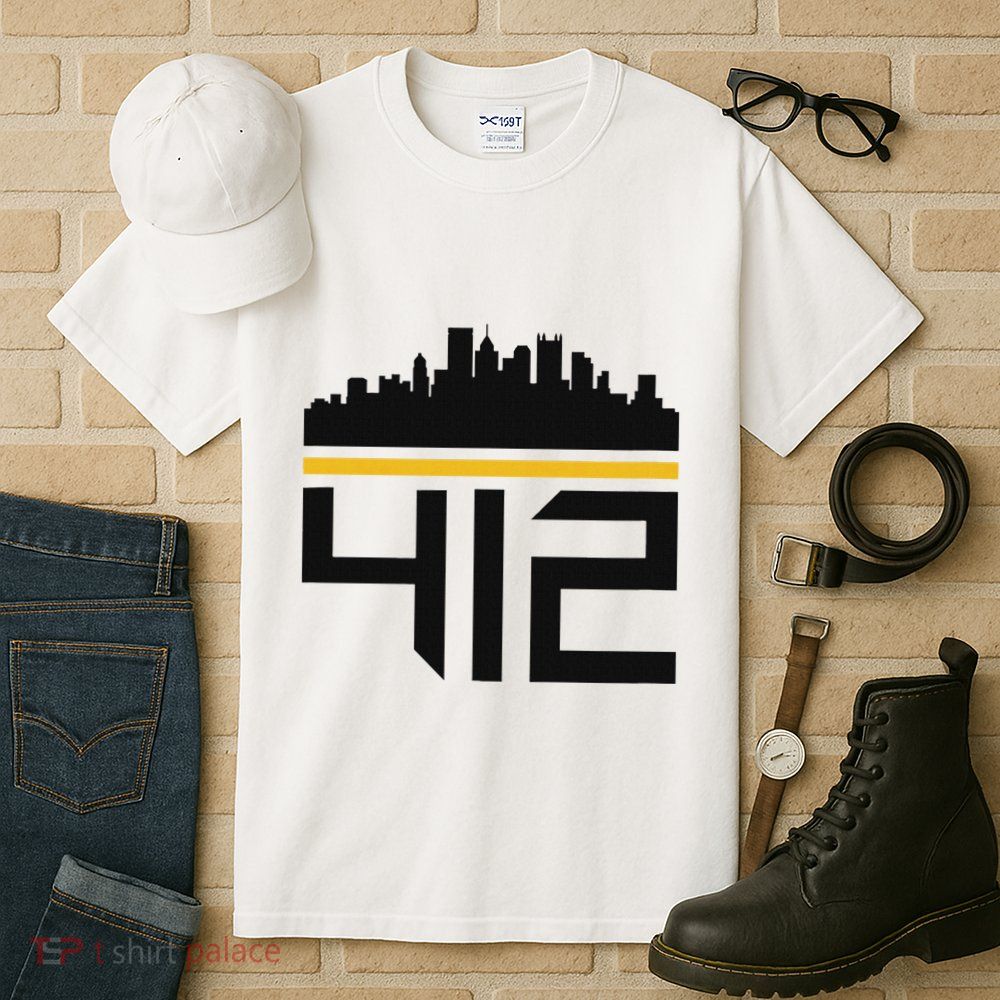 Pittsburgh Skyline 412 Design Tall T-Shirt
