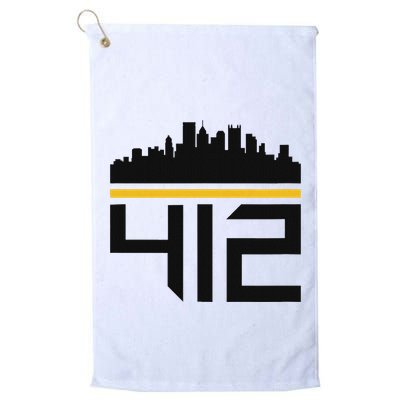 Pittsburgh Skyline 412 Design Golf Towel