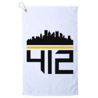 Pittsburgh Skyline 412 Design Golf Towel