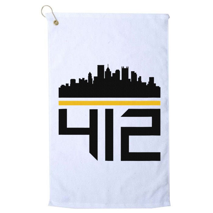 Pittsburgh Skyline 412 Design Golf Towel