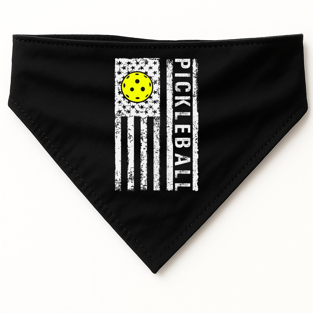 Pickleball Shirt American Flag Pickleball Player Gift USA-Made Doggie Bandana