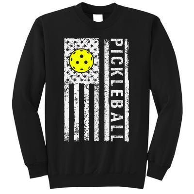 Pickleball Shirt American Flag Pickleball Player Gift Sweatshirt