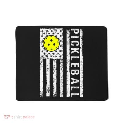 Pickleball Shirt American Flag Pickleball Player Gift Mousepad