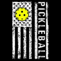 Pickleball Shirt American Flag Pickleball Player Gift Kids Hoodie