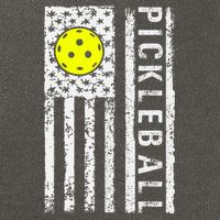 Pickleball Shirt American Flag Pickleball Player Gift Cotton Canvas Backpack