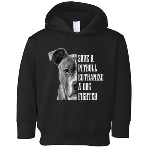 Pitbull Save A Pitbull Funny Dog Rescue Pitbull Mom Dad Toddler Hoodie