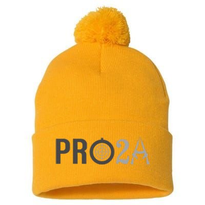 Pro Second Amendment Freedom Over Tyranny Pro2a Bear Arms Pom Pom 12in Knit Beanie