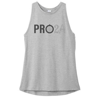 Pro Second Amendment Freedom Over Tyranny Pro2a Bear Arms Ladies PosiCharge Tri-Blend Wicking Tank