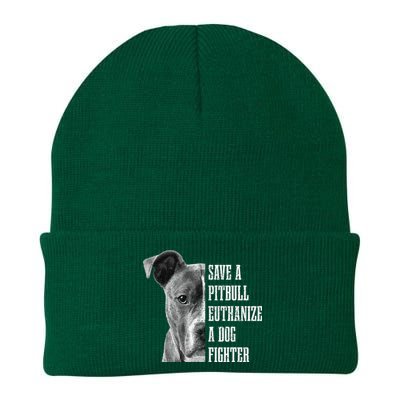 Pitbull Save A Pitbull Funny Dog Rescue Pitbull Mom Dad Knit Cap Winter Beanie