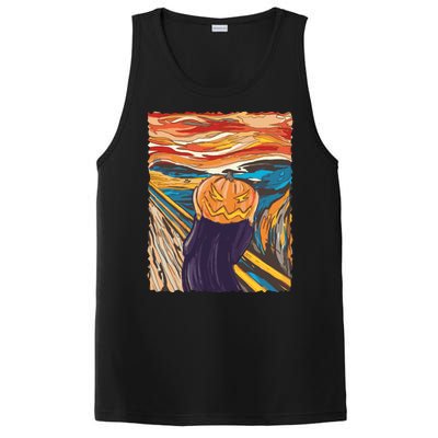 Pumpkin Scream Art Painting Parody PosiCharge Competitor Tank